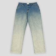 Dime Straight Denim Pants - Dipped Sandblasted Indigo