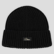 Dime Cursive Rib Beanie - Black