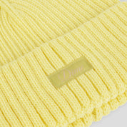 Dime Cursive Rib Beanie - Neon Yellow