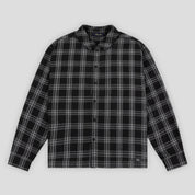Dime Plaid Flannel Shirt - Black