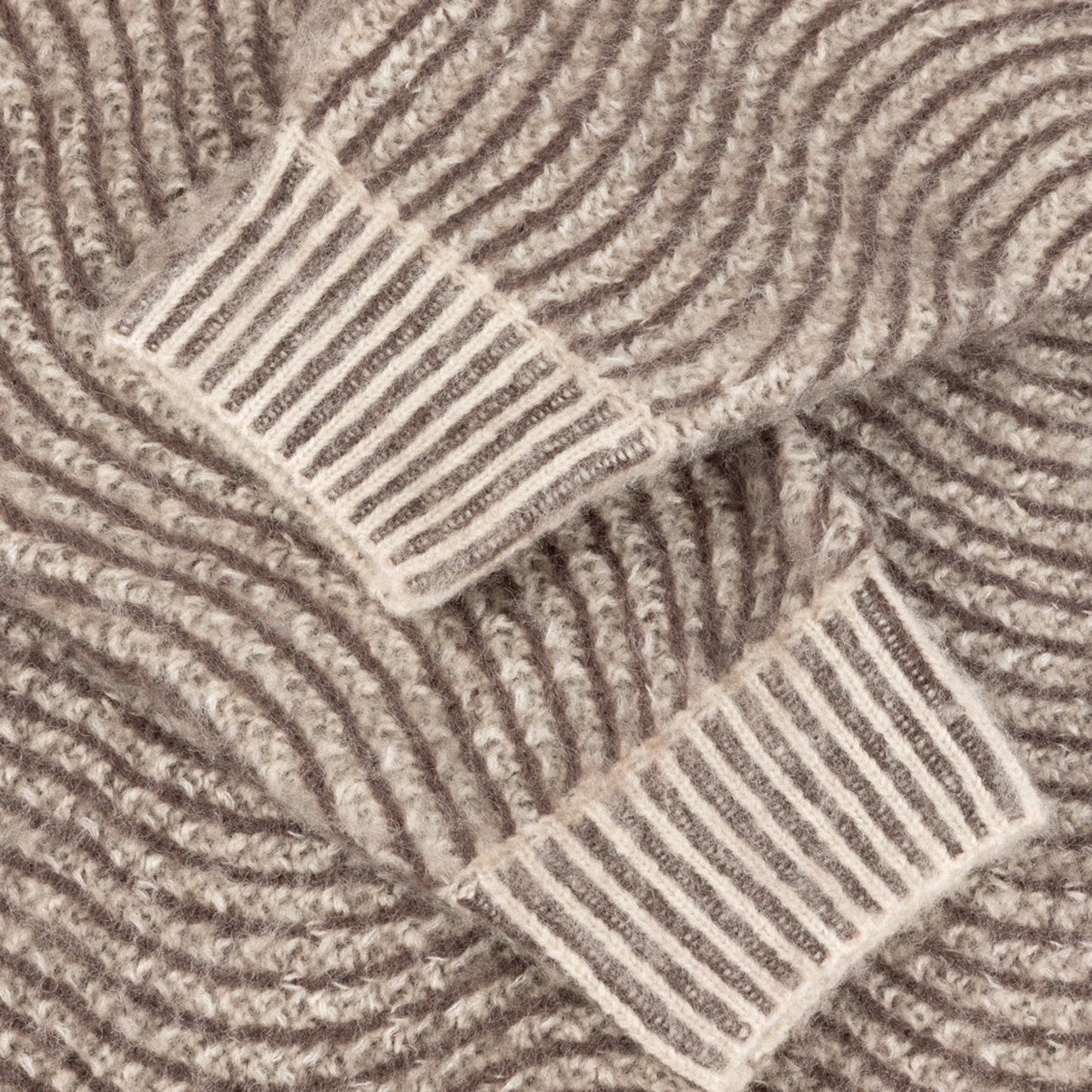 Dime Mohair Wave Knit - Camel
