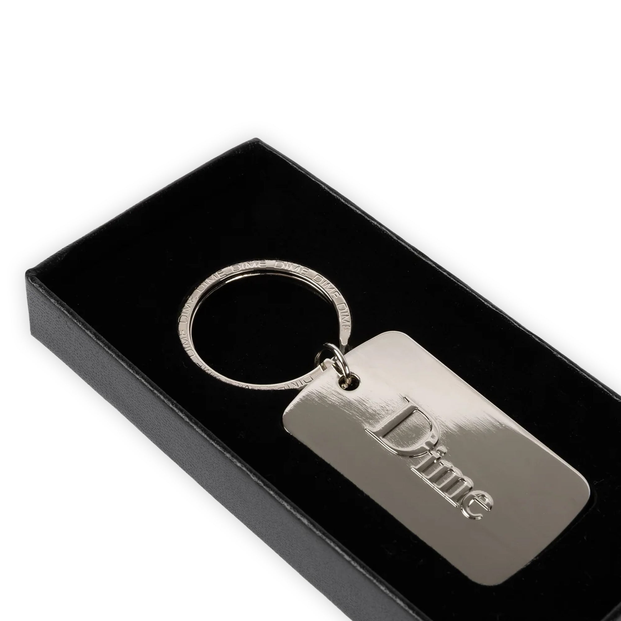 Dime Classic Keychain - Silver