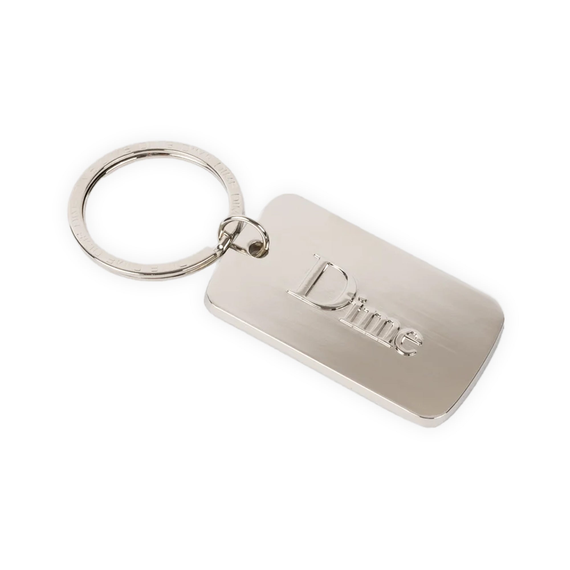Dime Classic Keychain - Silver