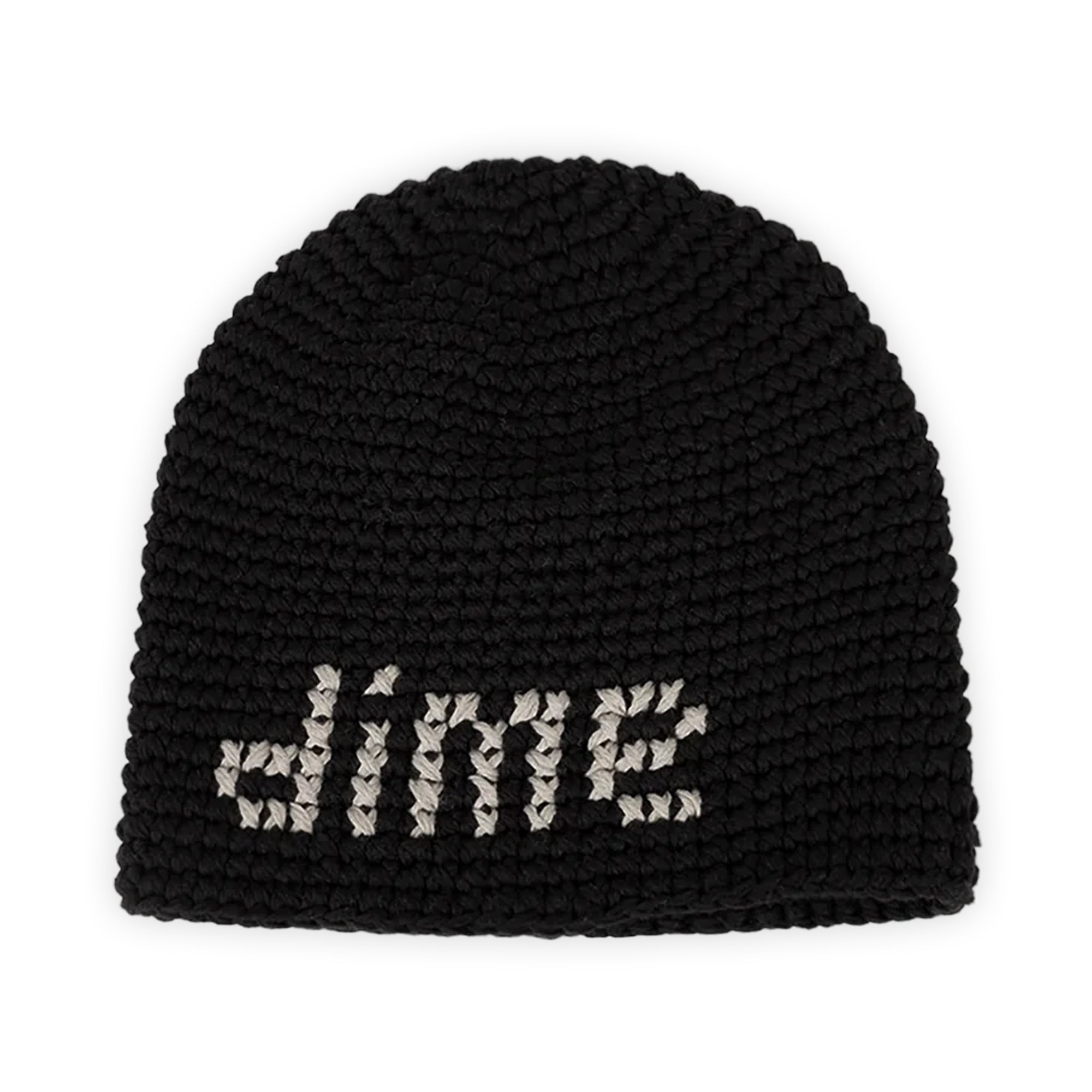 Dime Crochet Skully - Black