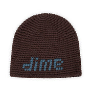 Dime Crochet Skully - Brown