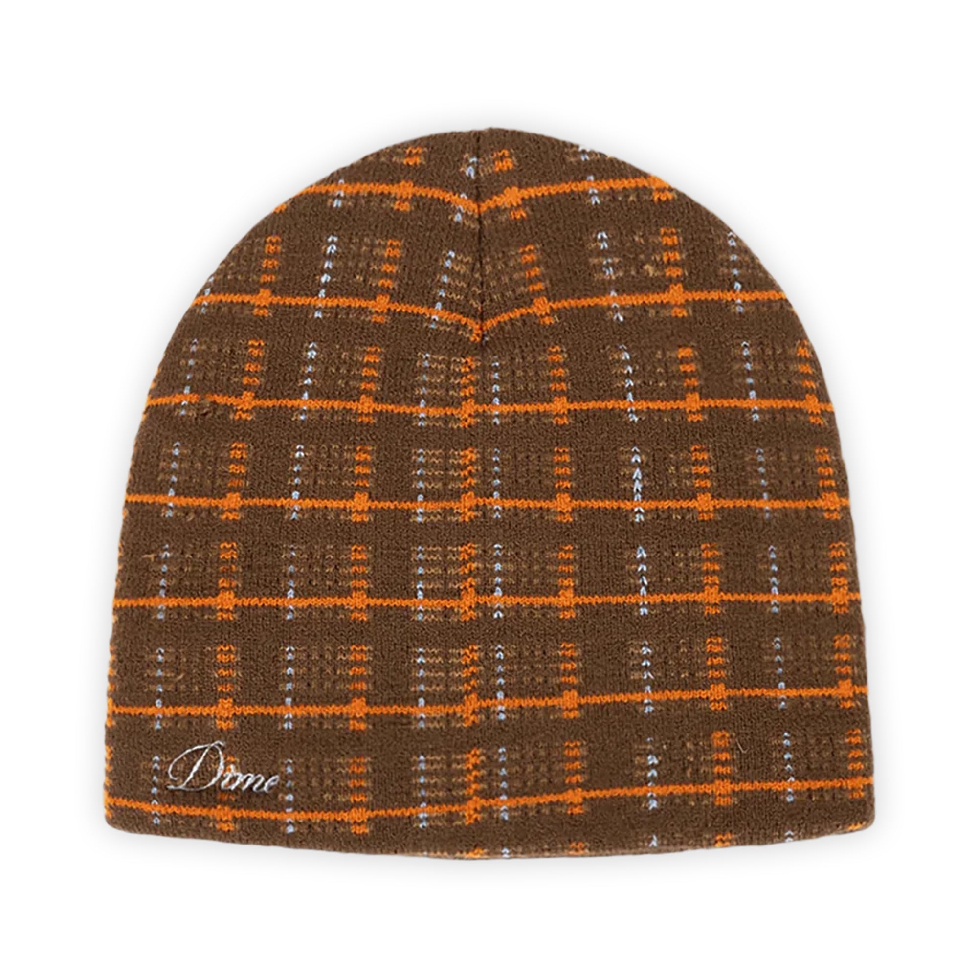 Dime Super Plaid Skully - Brown Multi