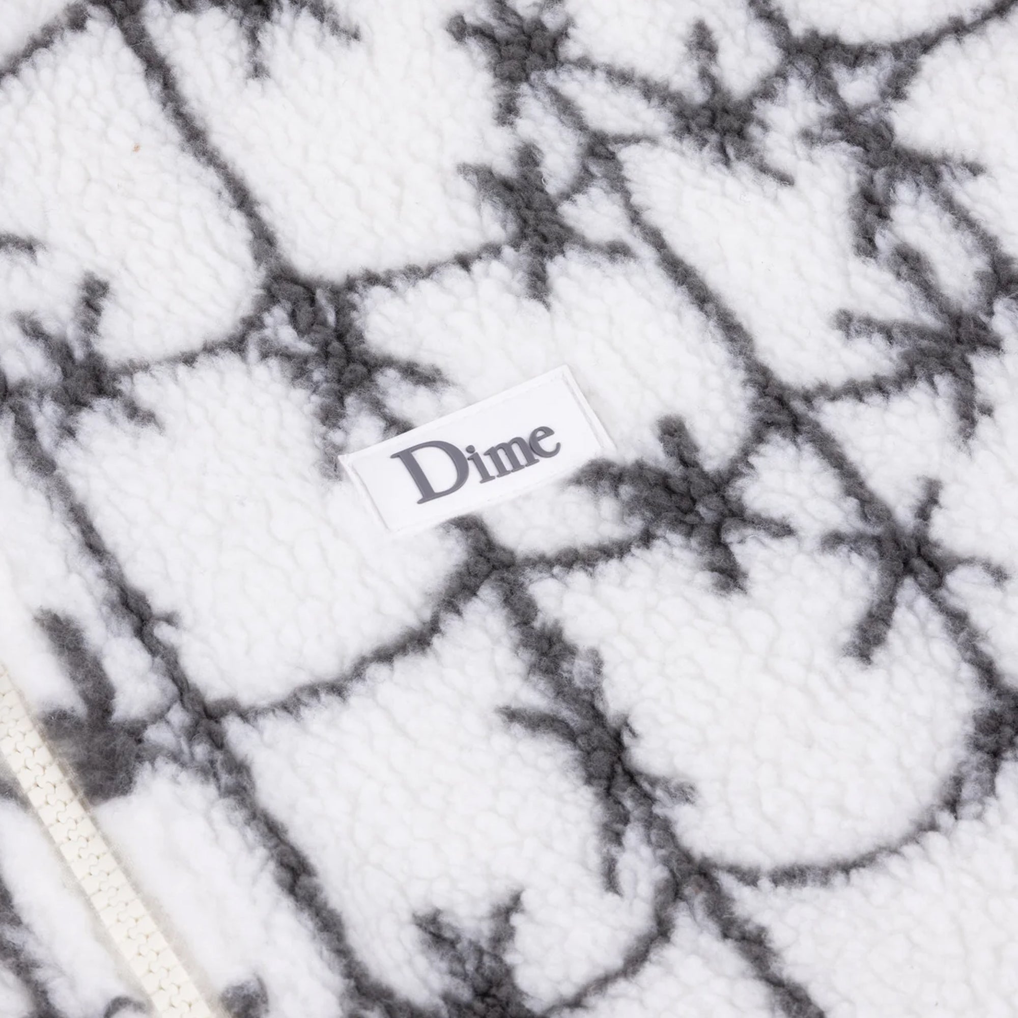 Dime Polar Fleece Sherpa Zip - White