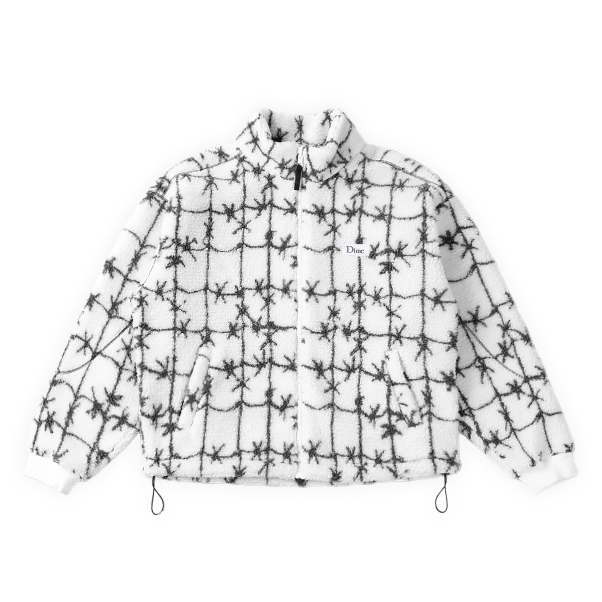 Dime Polar Fleece Sherpa Zip - White