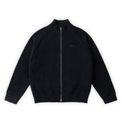 Dime Knitted Pique Zip Sweater - Navy