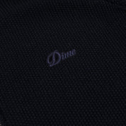 Dime Knitted Pique Zip Sweater - Navy