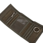 Dime Waxed Velcro Wallet - Olive