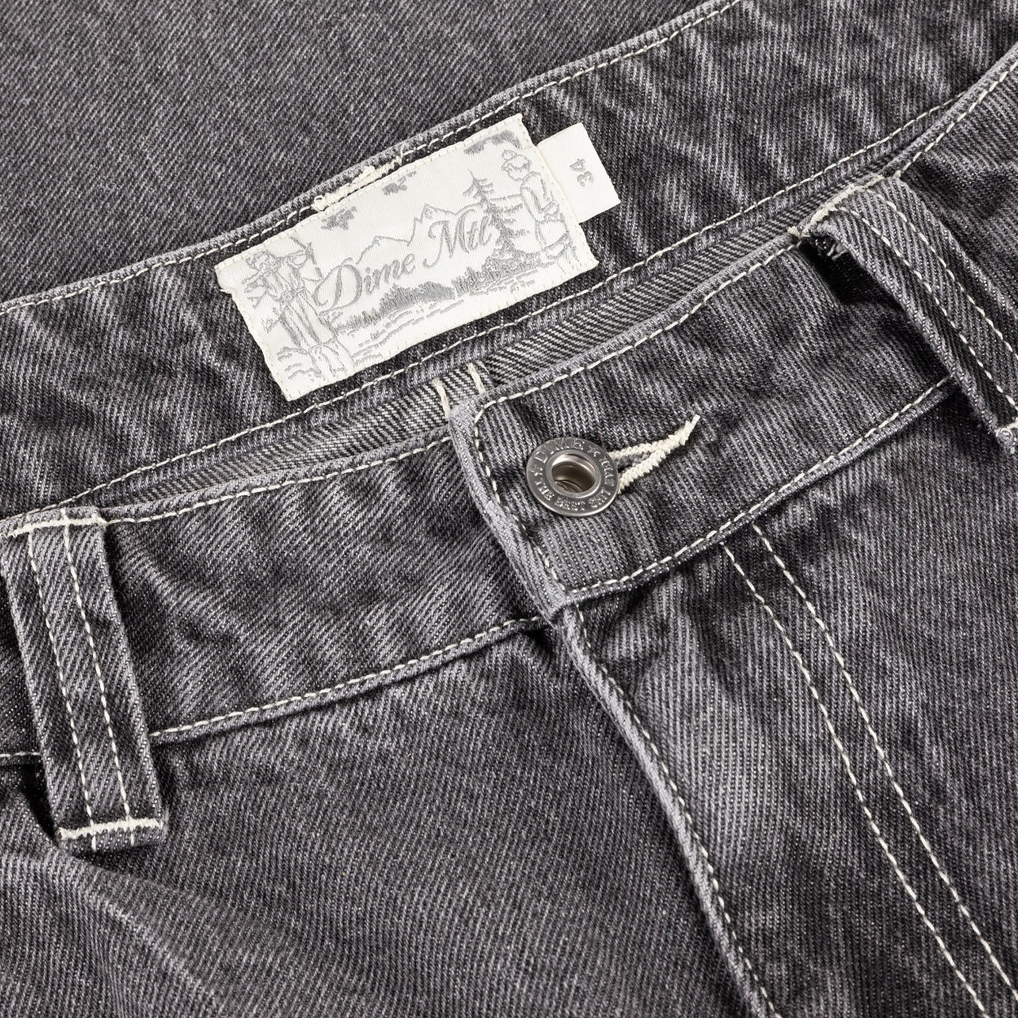 Dime Baggy Wink Denim Pants - Faded Black