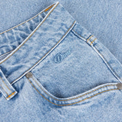 Dime Relaxed Denim Pants - Blue Washed