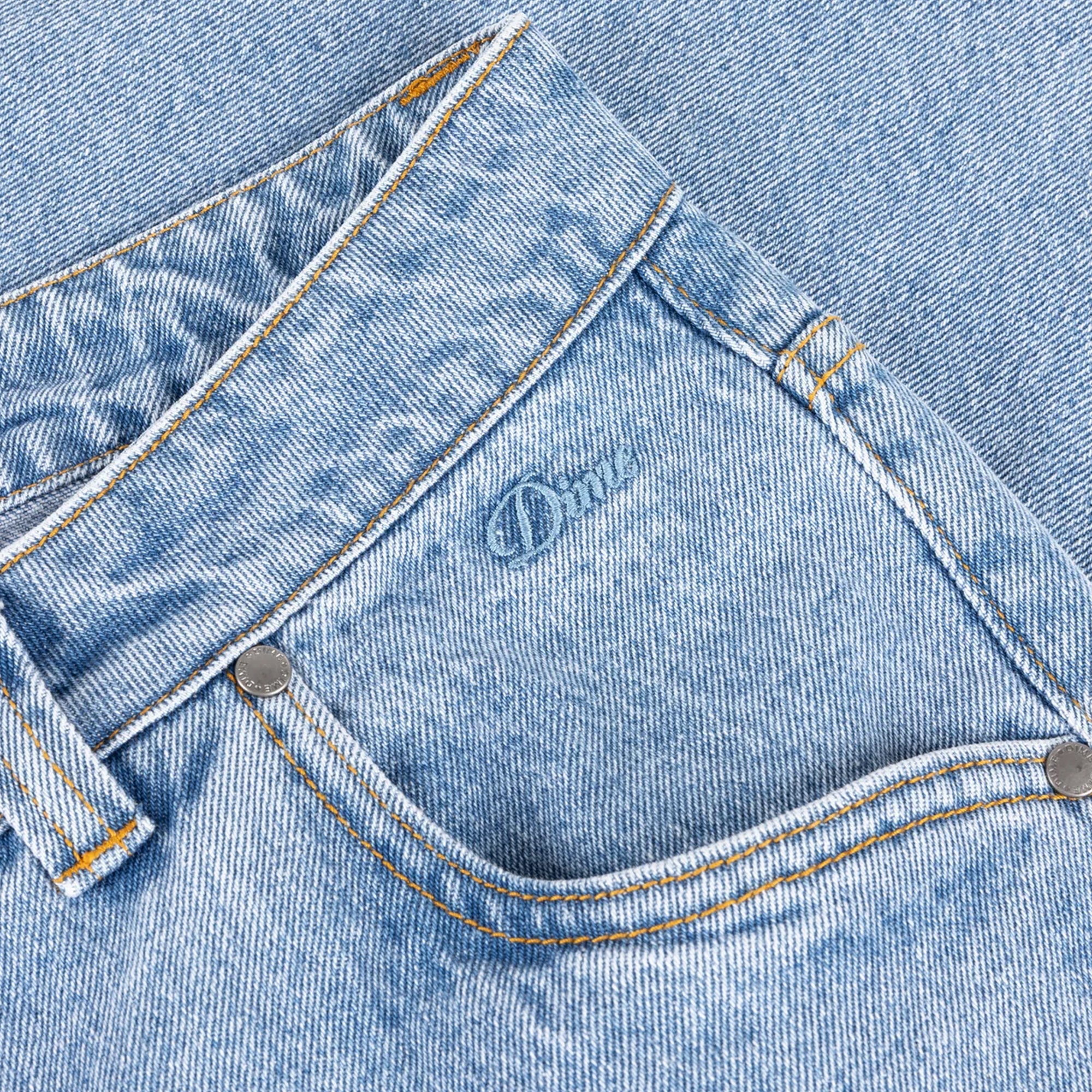 Dime Relaxed Denim Pants - Blue Washed