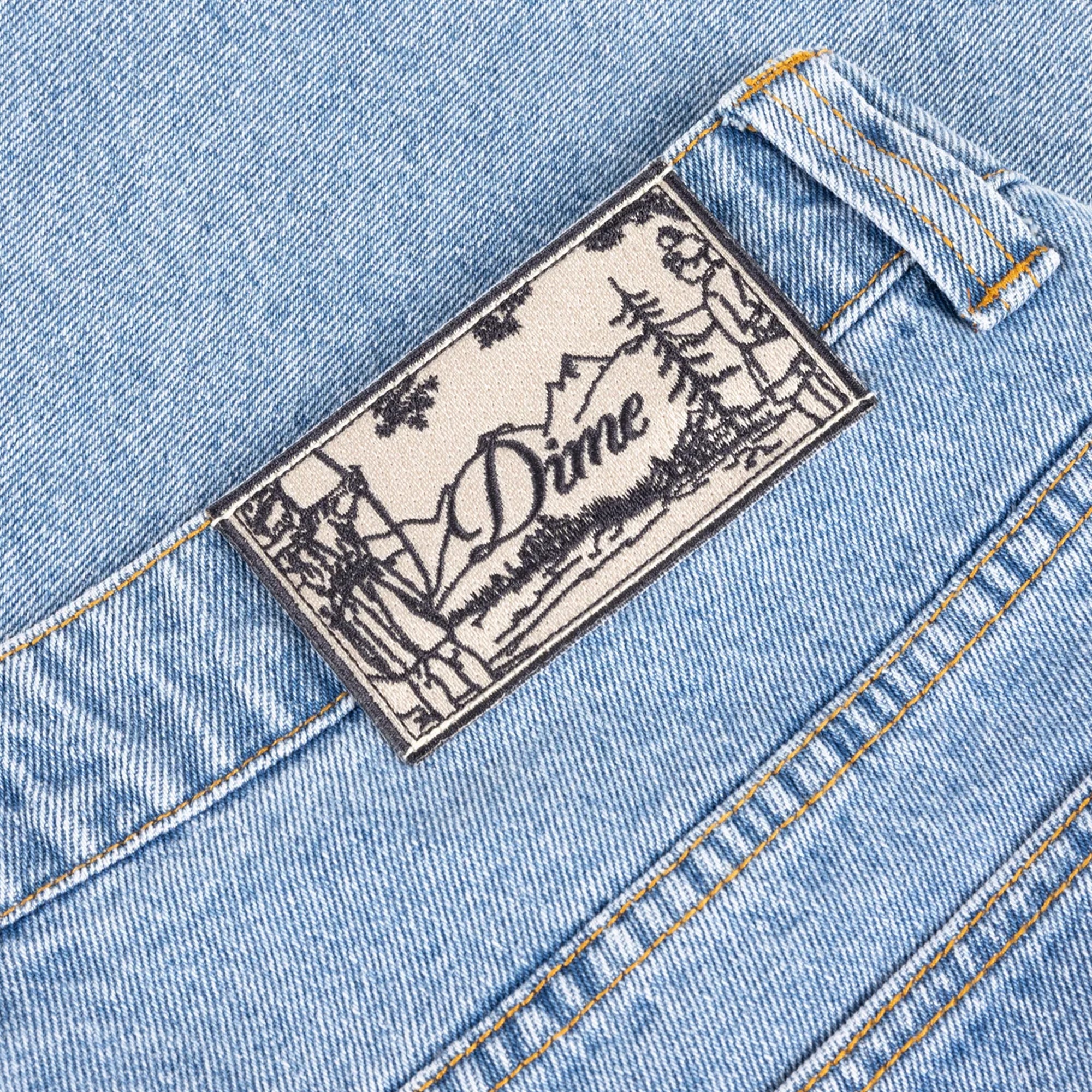 Dime Relaxed Denim Pants - Blue Washed