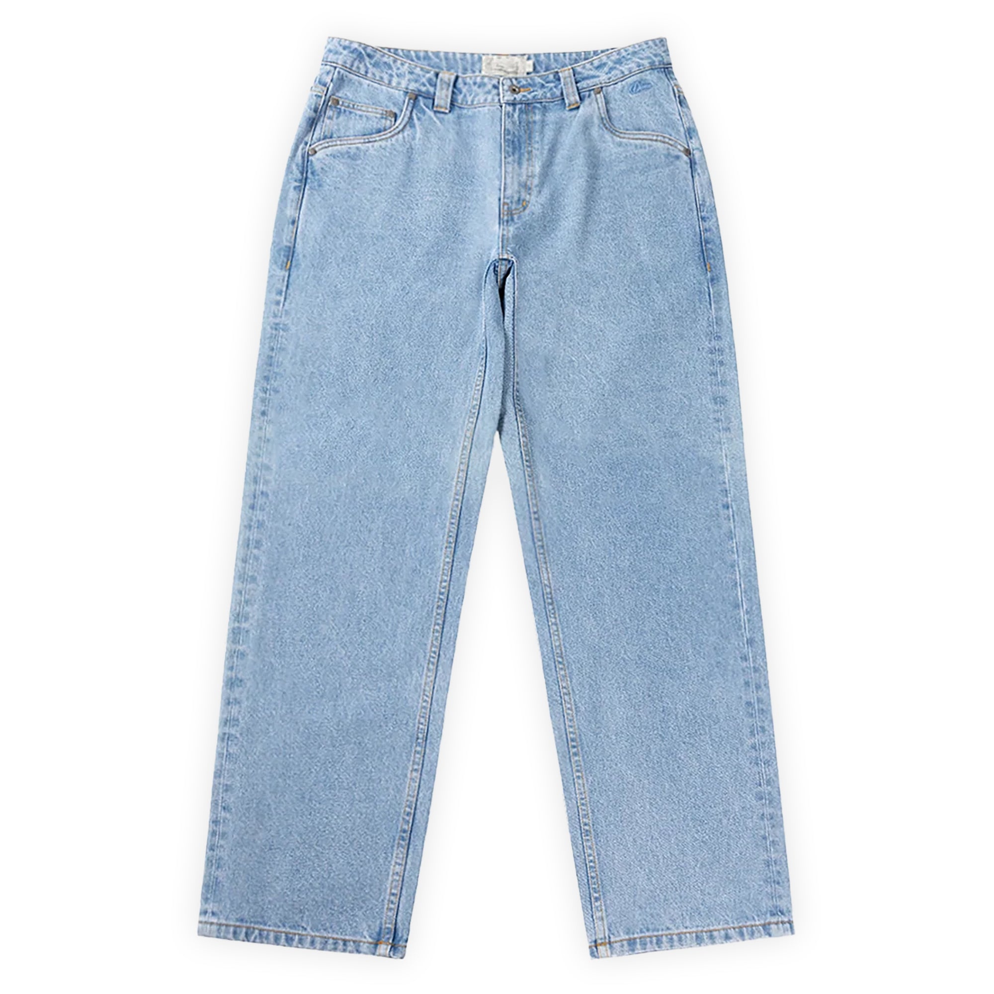 Dime Relaxed Denim Pants - Blue Washed
