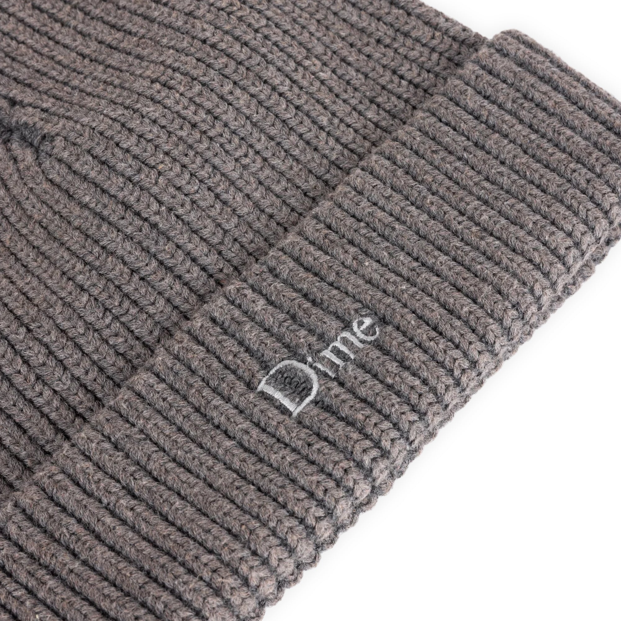Dime Rib Fold Beanie - Dark Gray