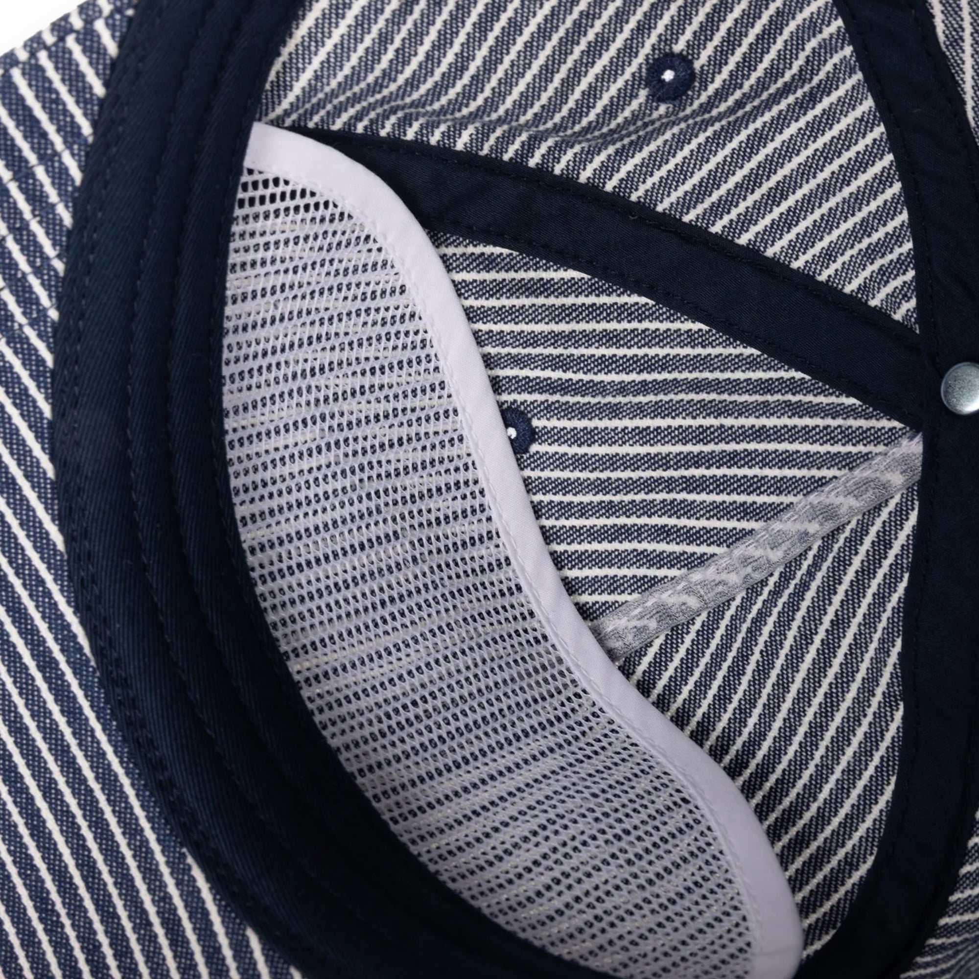Dime Striped Worker Cap - Navy
