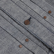 Dime Pleated Denim Jacket - Reversed Indigo