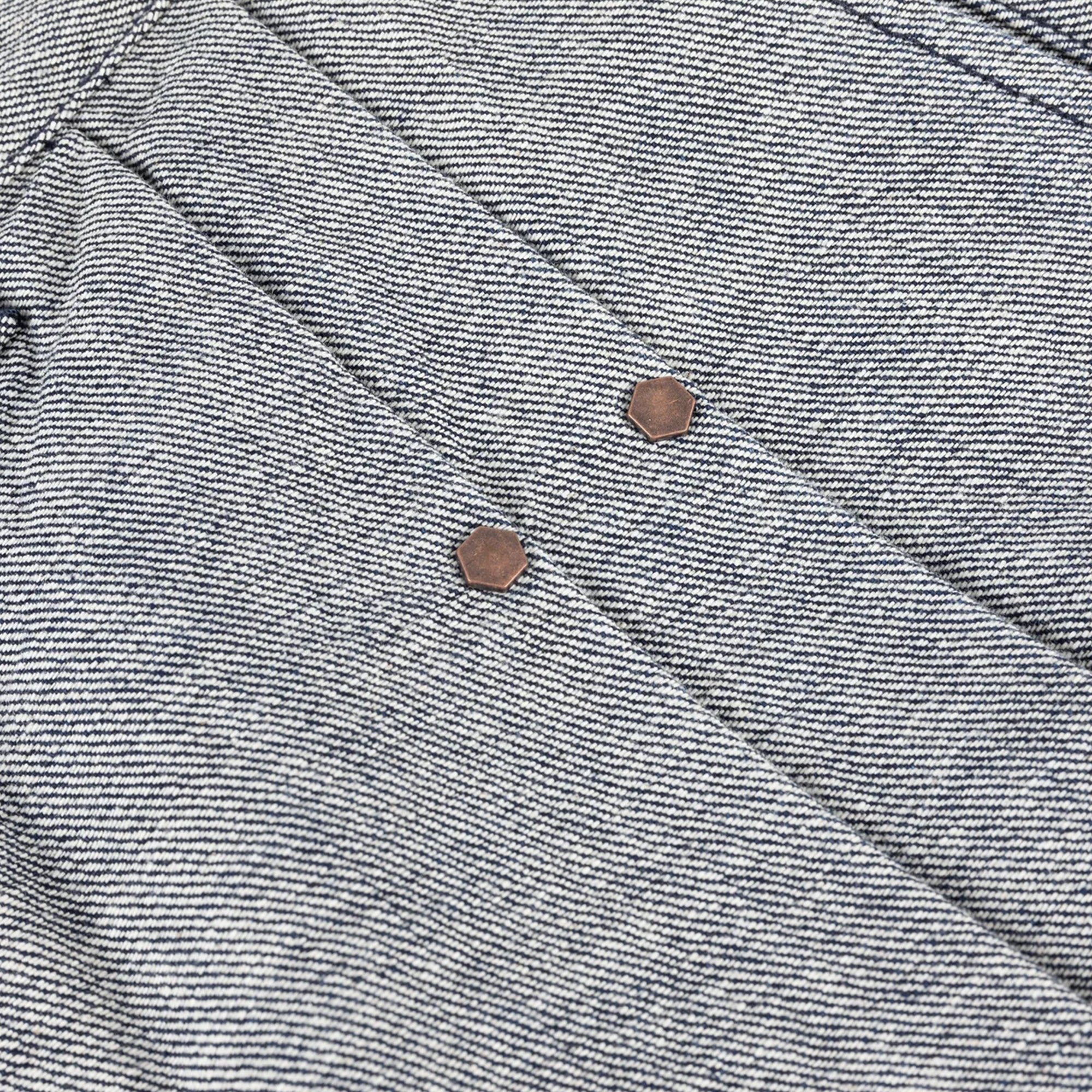 Dime Pleated Baggy Denim Shorts - Reversed Indigo