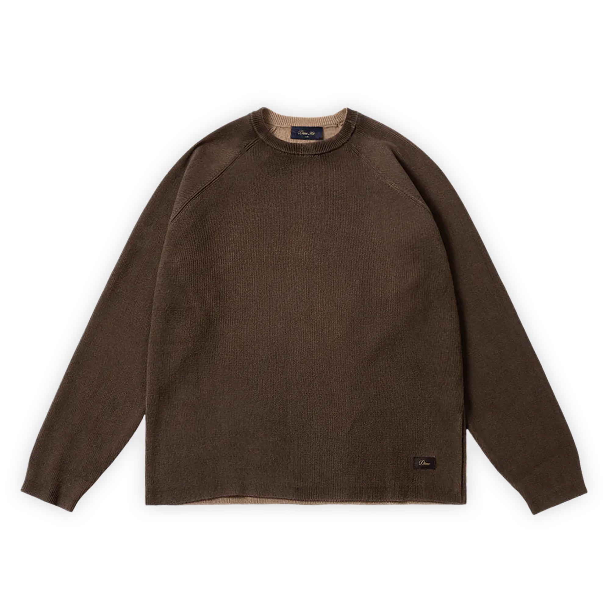 Dime Printed Rib Sweater - Brown / Tan