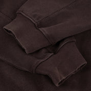 Dime Distressed Terry Zip Hoodie - Acid Brown