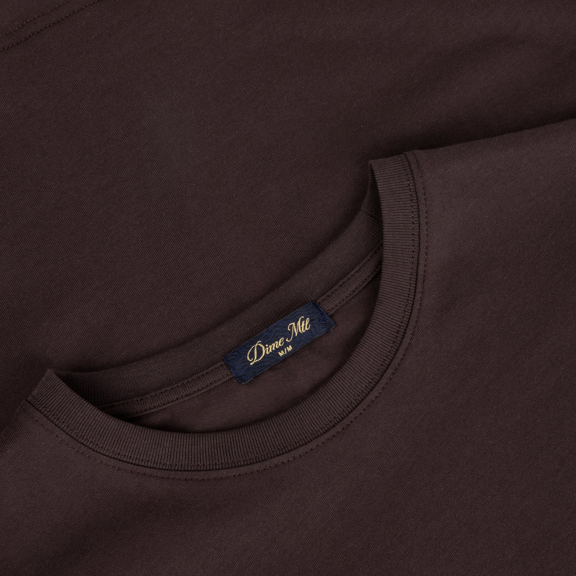 Dime Fingerprint T-Shirt - Dark Brown