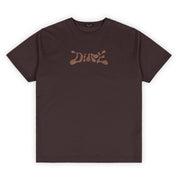 Dime Fingerprint T-Shirt - Dark Brown