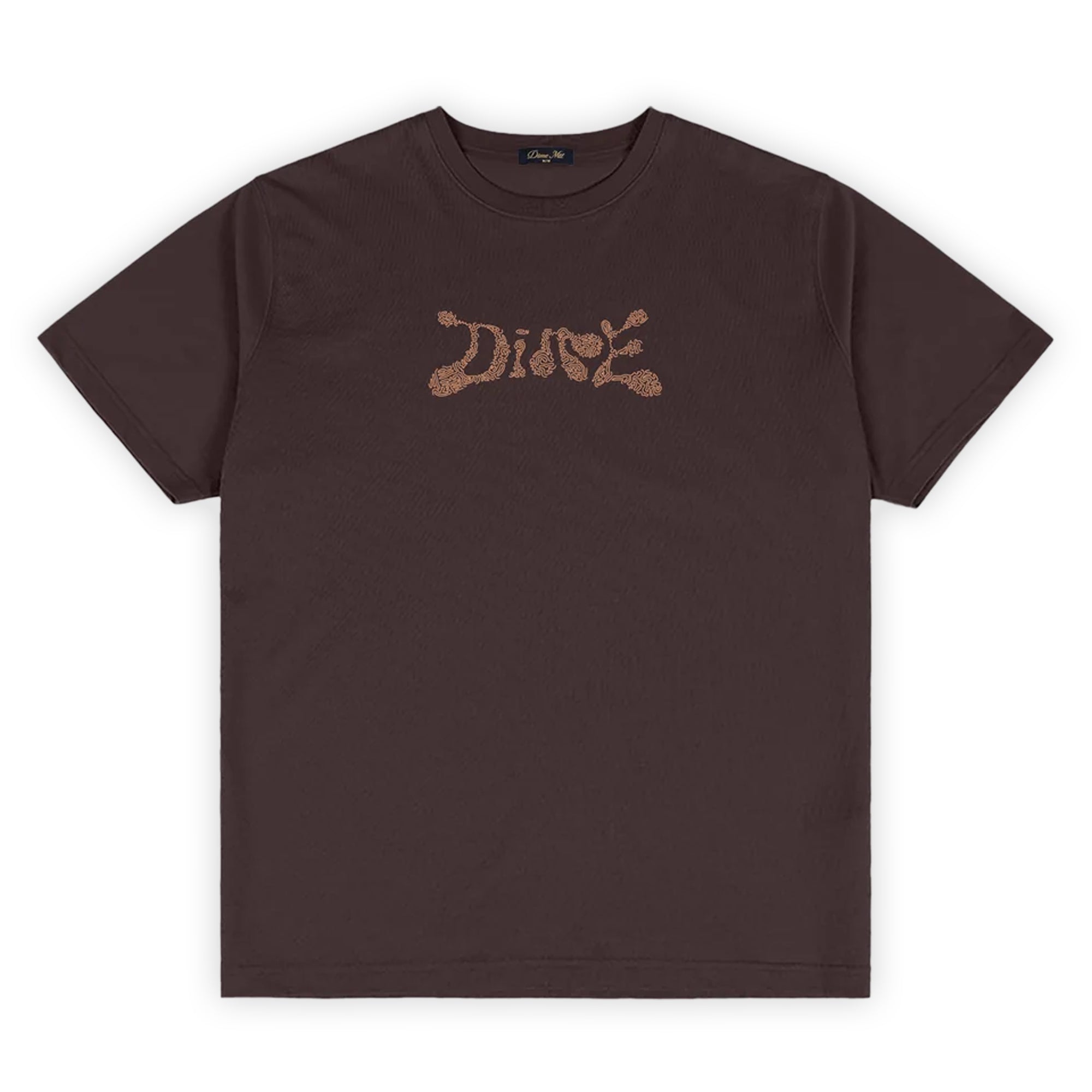 Dime Fingerprint T-Shirt - Dark Brown
