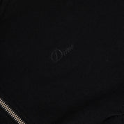 Dime Cropped Zip Hoodie - Black