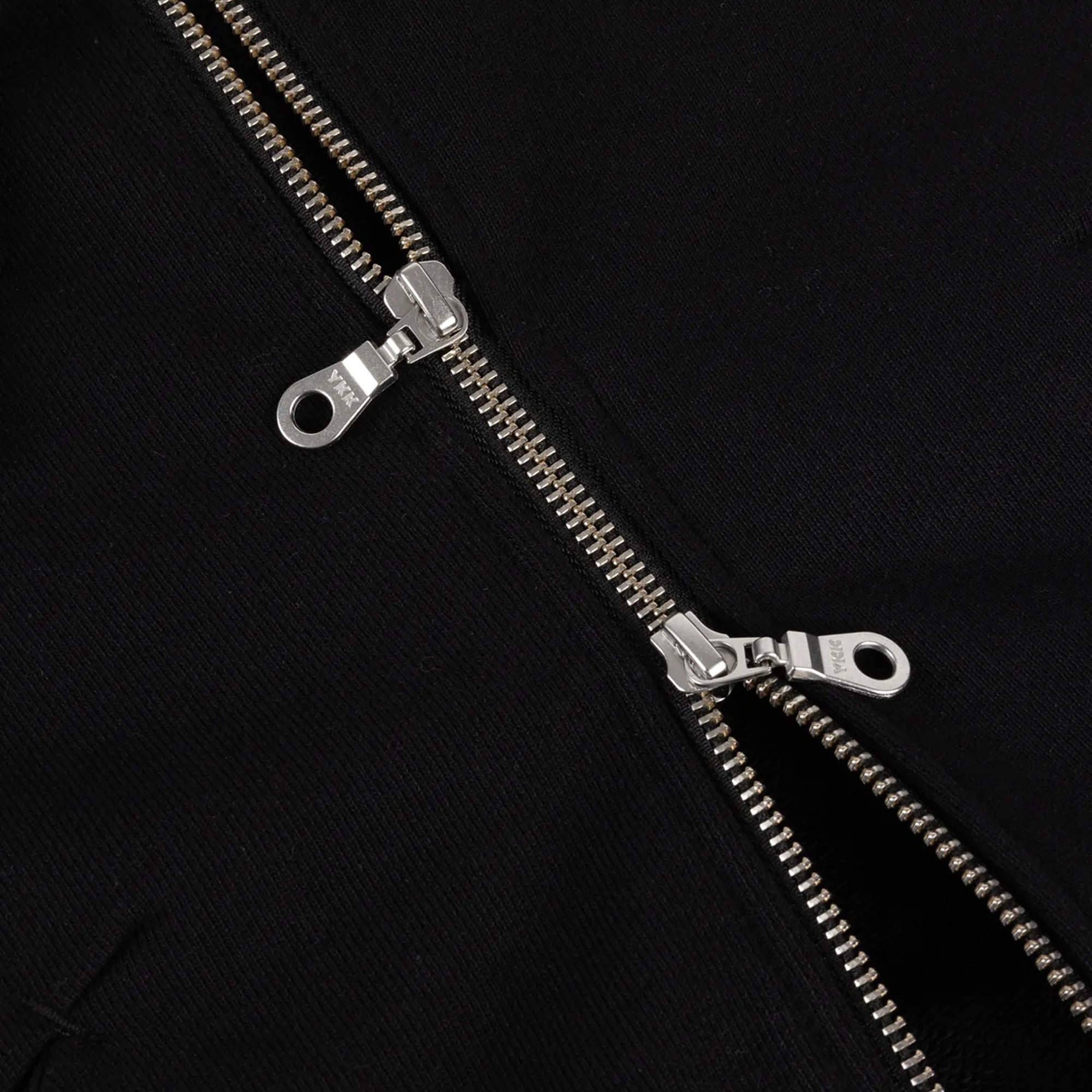 Dime Cropped Zip Hoodie - Black