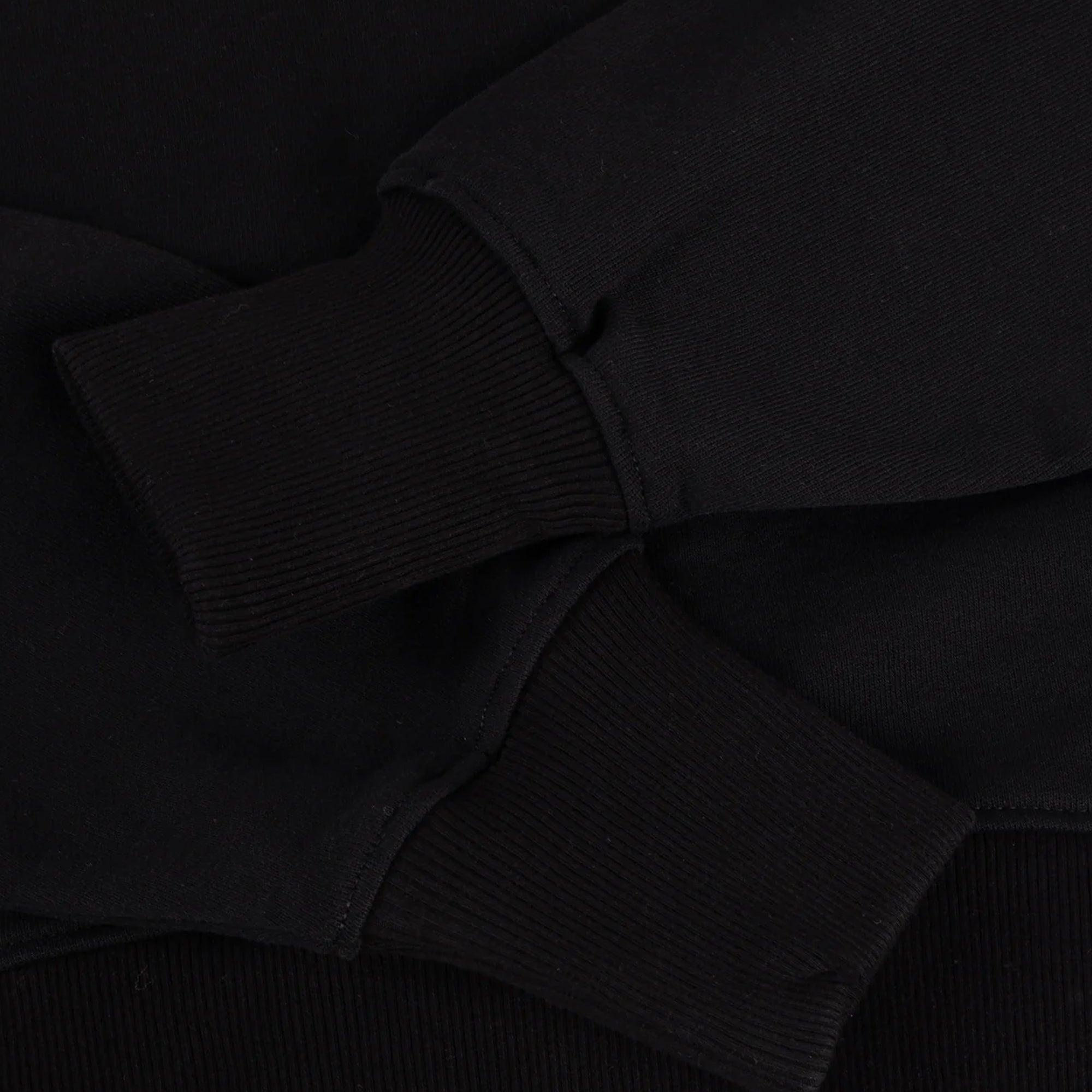 Dime Cropped Zip Hoodie - Black