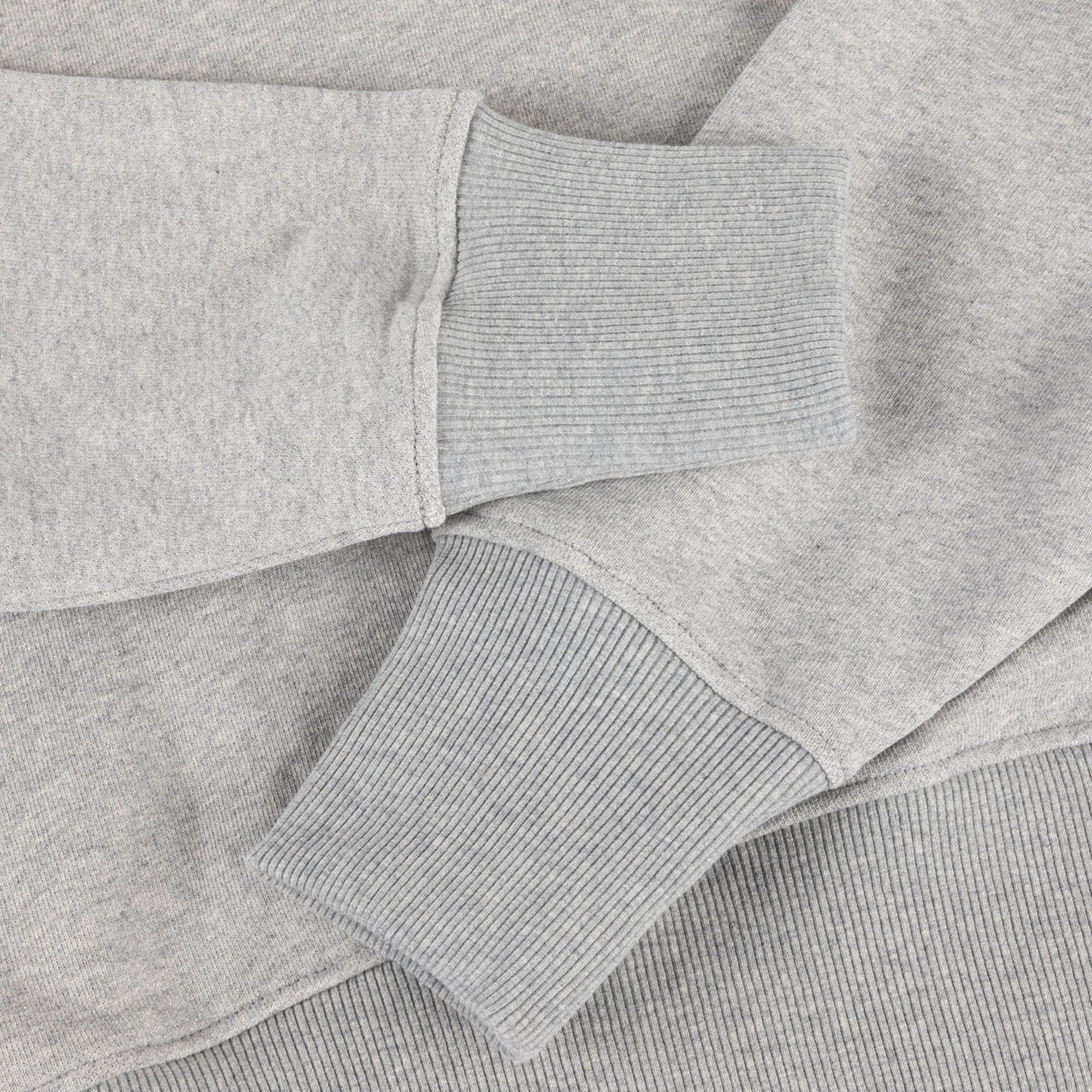 Dime Cropped Zip Hoodie - Heather Gray