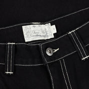 Dime Baggy Denim Pants - Black (Contrast Stitch)