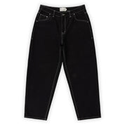Dime Baggy Denim Pants - Black (Contrast Stitch)