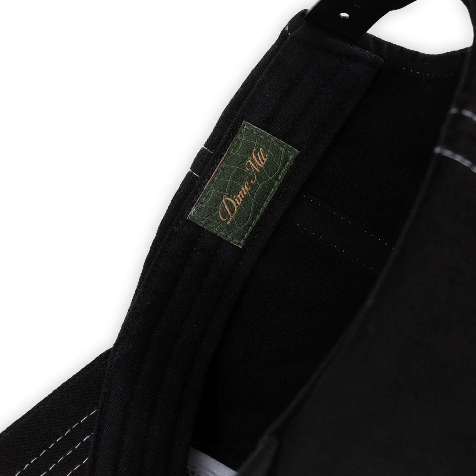 Dime Cursive Denim Worker Cap - Black Washed