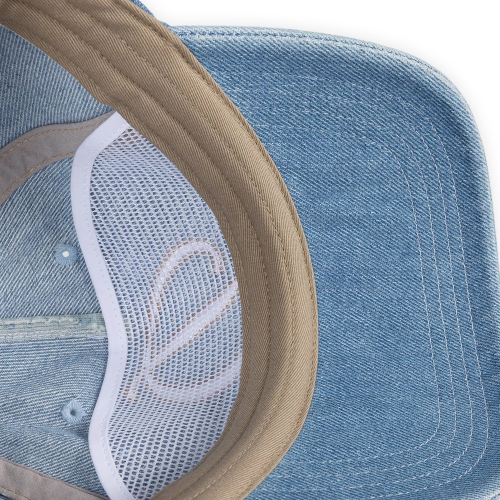 Dime Cursive Denim Worker Cap - Blue Washed