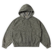 Dime Hooded Denim Jacket - Electric Charcoal