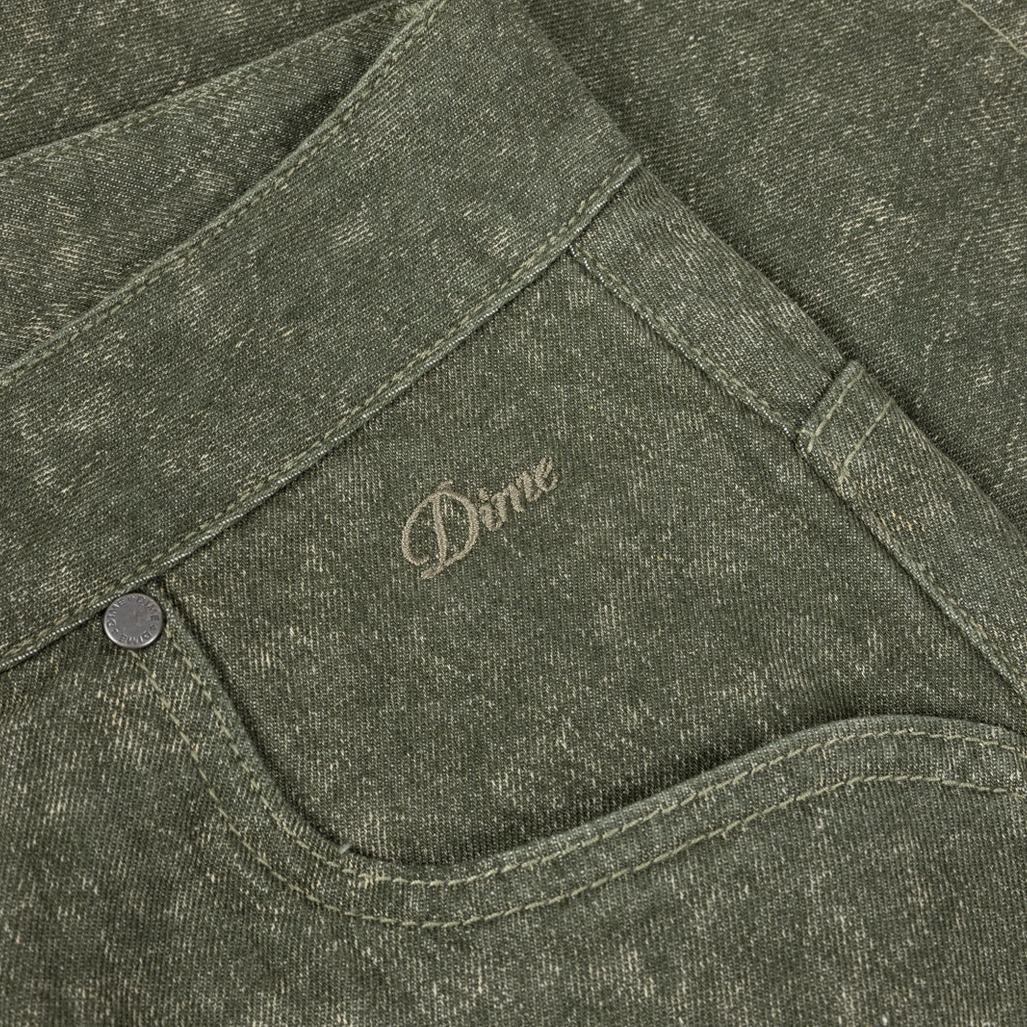 Dime Classic Denim Shorts - Electric Green