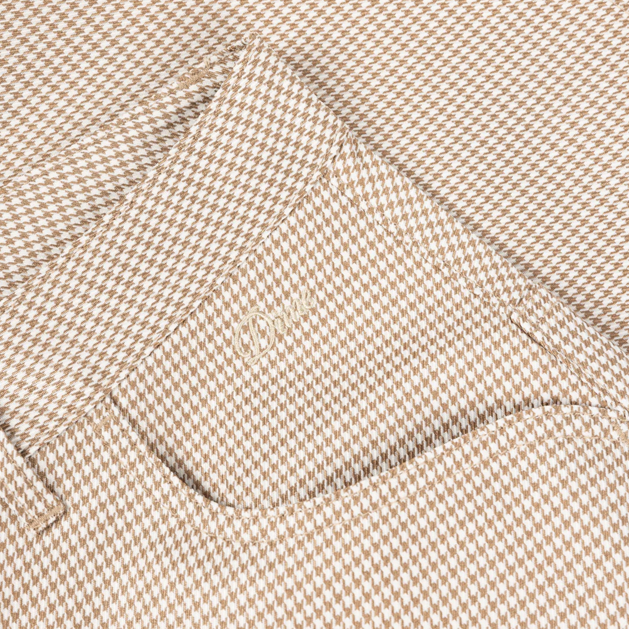Dime Baggy Houndstooth Shorts - Beige