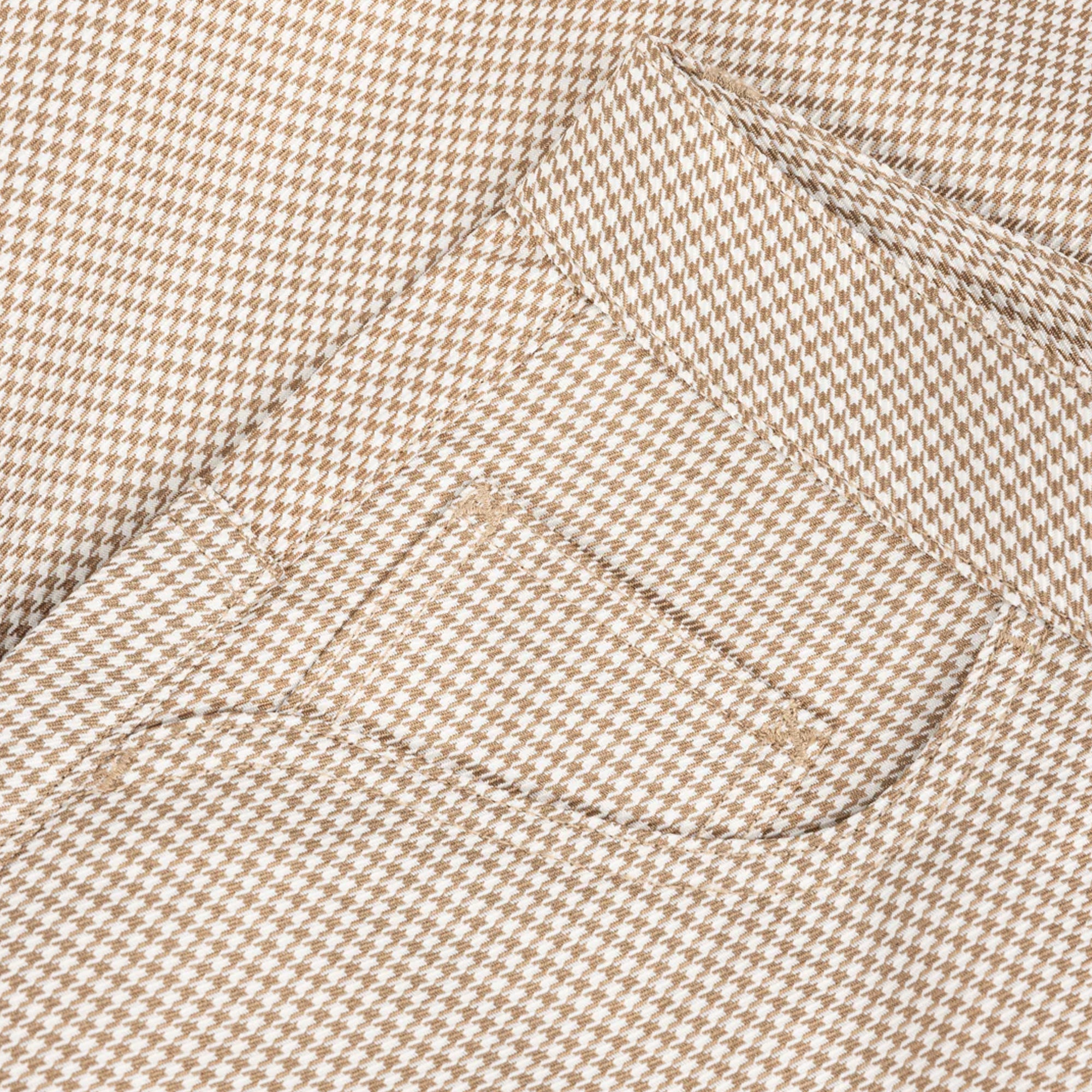 Dime Baggy Houndstooth Shorts - Beige
