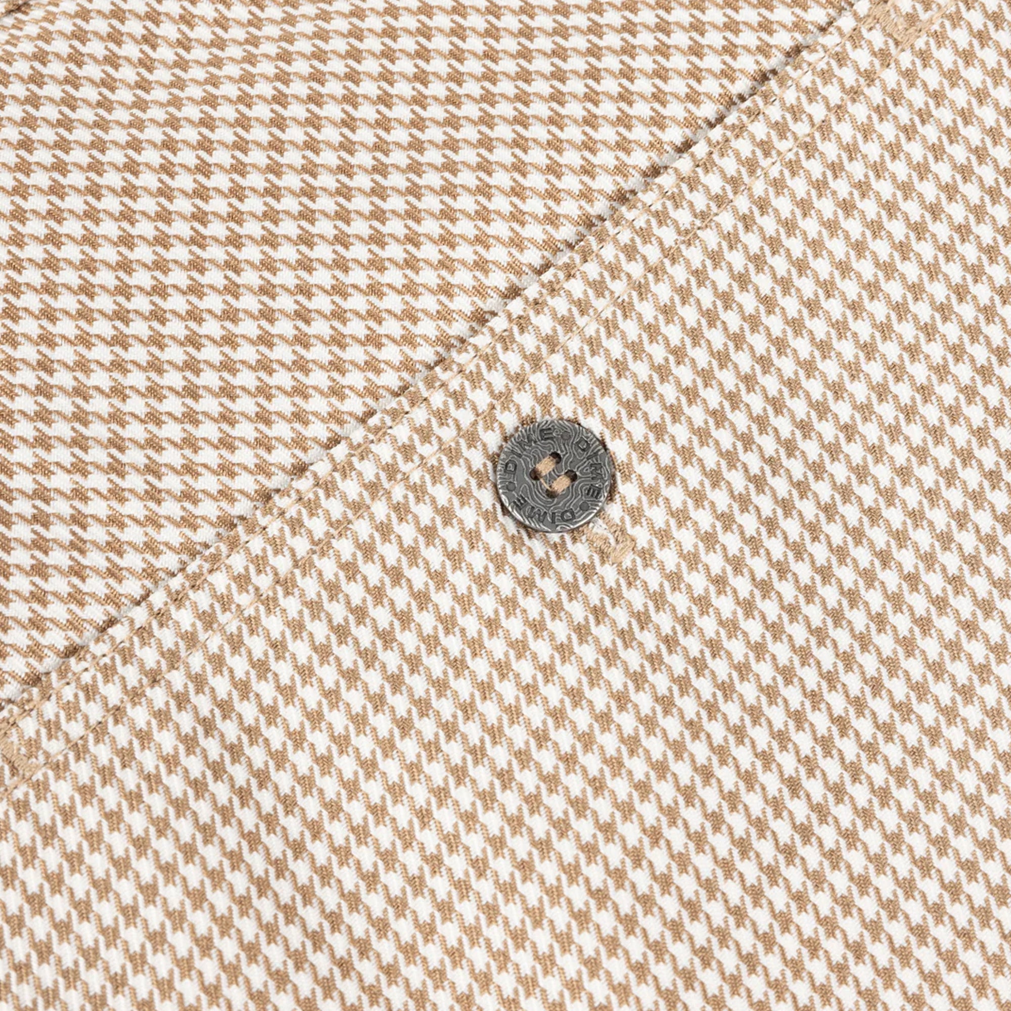 Dime Baggy Houndstooth Shorts - Beige