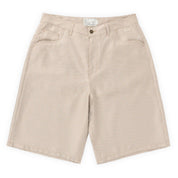 Dime Baggy Houndstooth Shorts - Beige