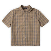 Dime Plaid Button Up Shirt - Brown