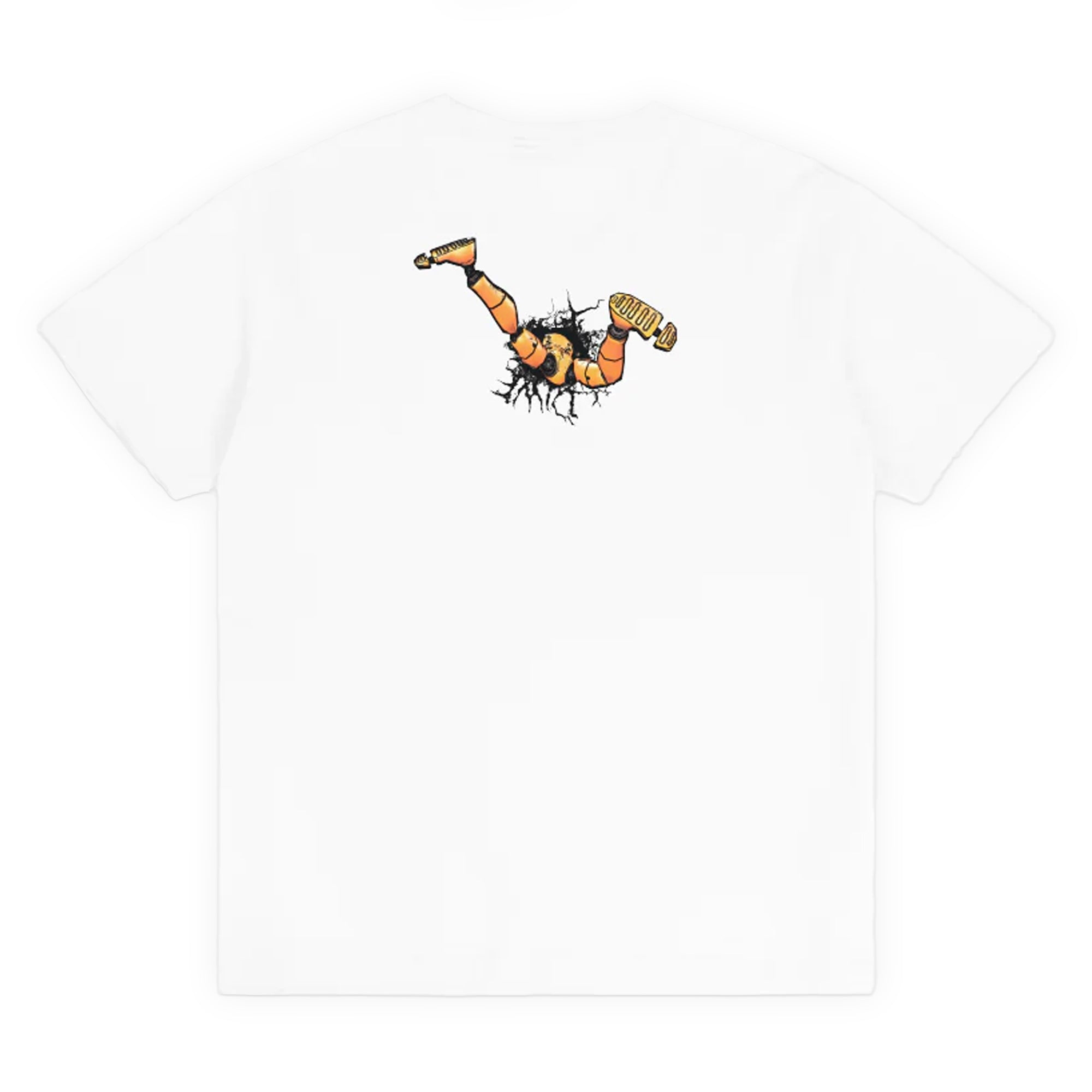 Dime Crashed T-Shirt - White
