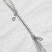 Dime Cropped Zip Hoodie - Ash