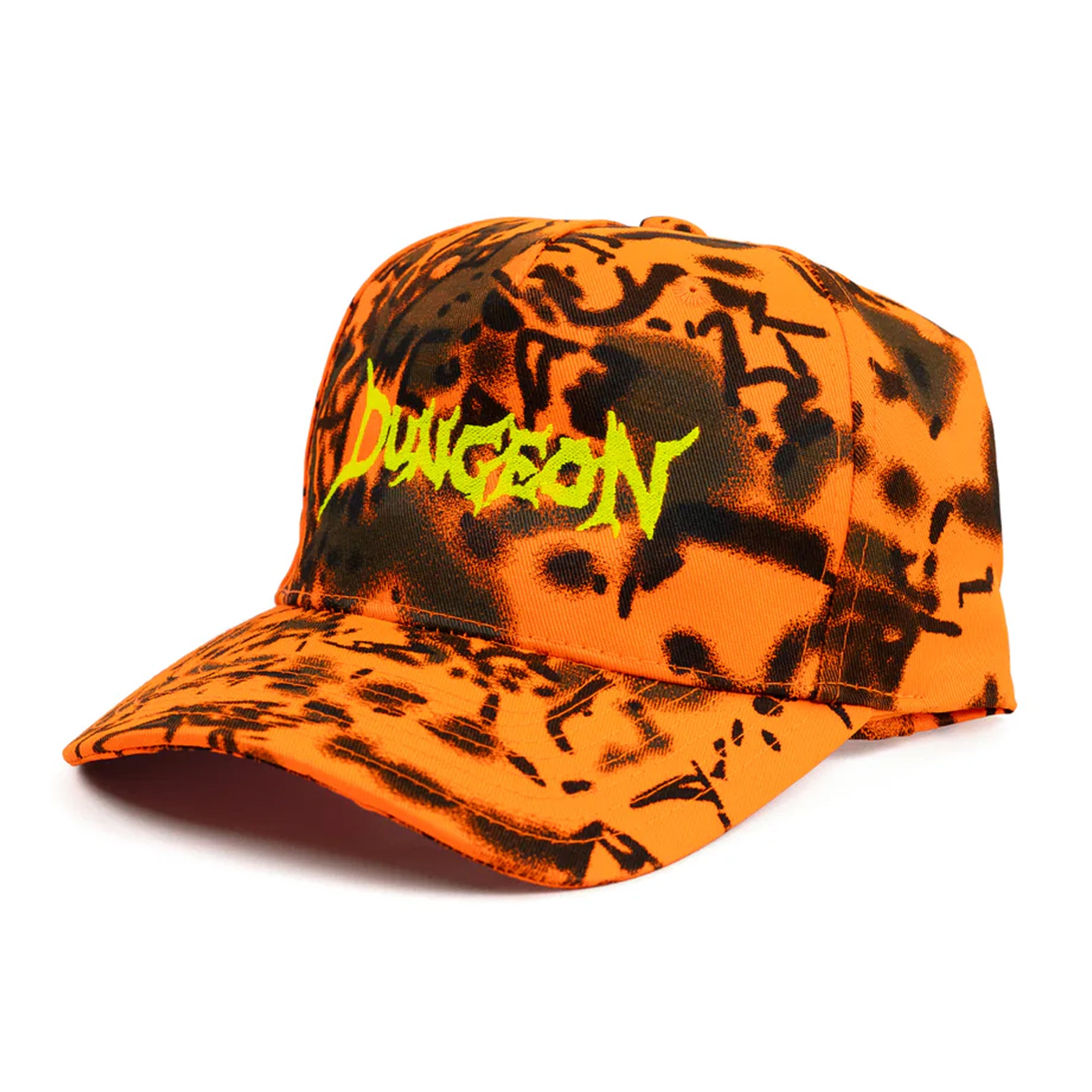 Dungeon Logo Cap - Orange Forest Camo