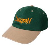 Dungeon Brushed Cotton Logo Cap - Green / Taupe