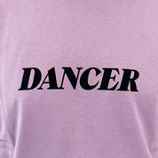 Dancer Italic Logo Tee - Washed Pink