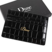 Dime Croc Cardholder - Black